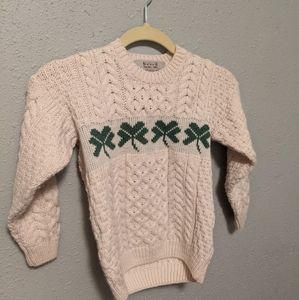 Vintage Irish Merino Wool Childs Sweater